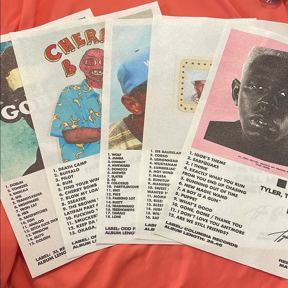 Tyler, The Creator Album Posters Bundle